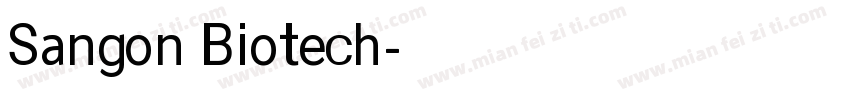 Sangon Biotech字体转换